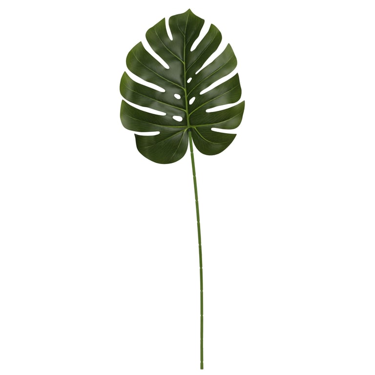 Artificial Monstera Leaf Stem 76cm - Large Fake Plant for Home Decor and Green Wall Decoration