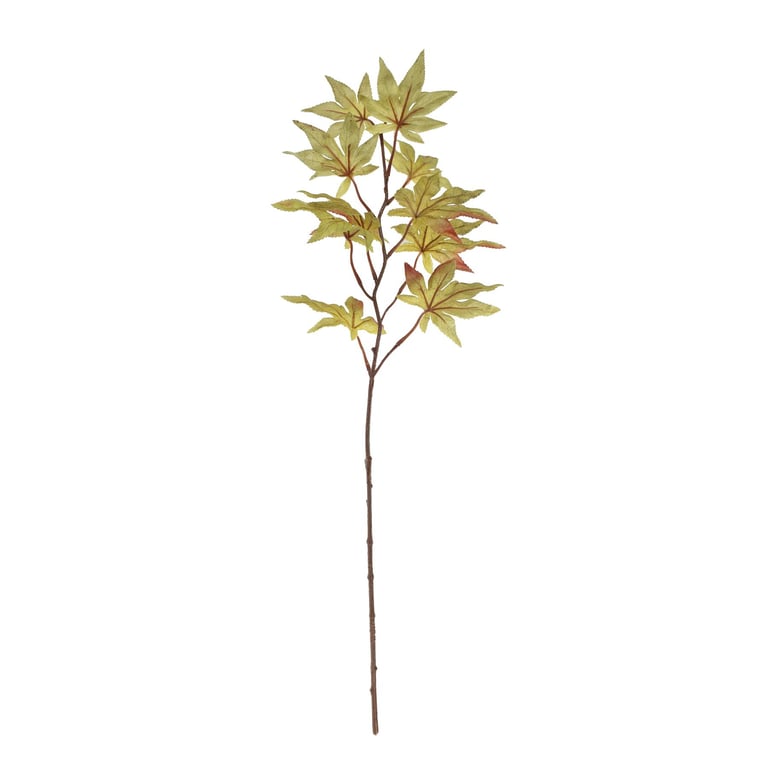 Glamis Maple Leaf Spray Green - Artificial Indoor Plant, 64cm Fall Foliage Home Decor