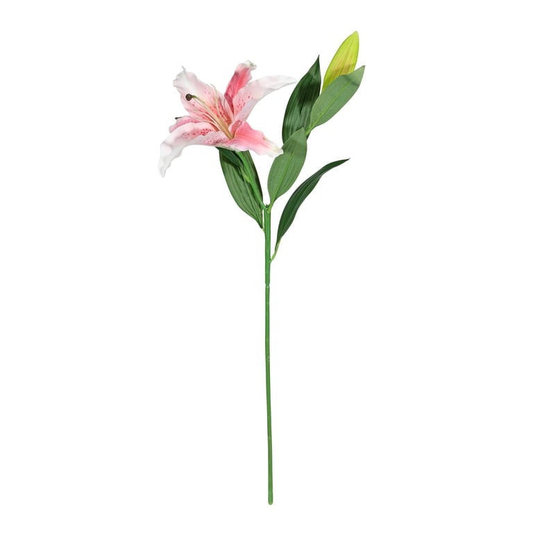 Real Touch Dark Pink Lily - Durable Home Decor and Garden Decoration with Fashionable Beauty Accents