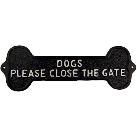 Dogs Close The Gate Sign - Pet-Friendly Home Decor Yard Sign