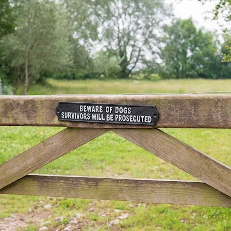 Beware of Dogs Outdoor Home Decor Warning Sign