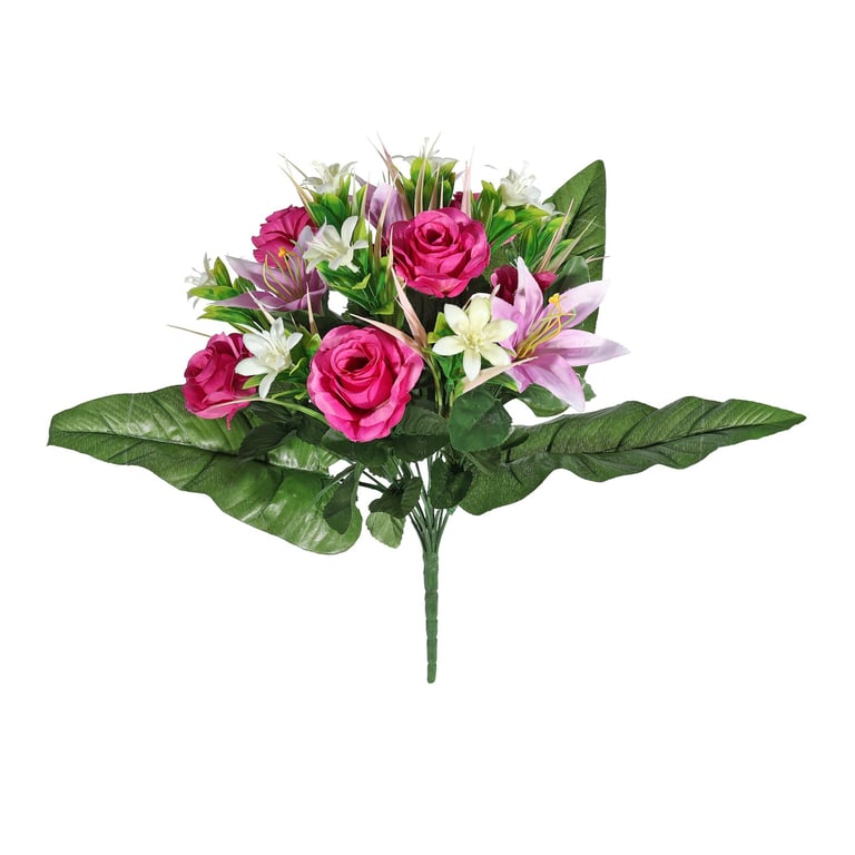 Bright Pink Pembroke Starflower Mixed Posy - Vibrant Spring Arrangement for Home Decor and Garden