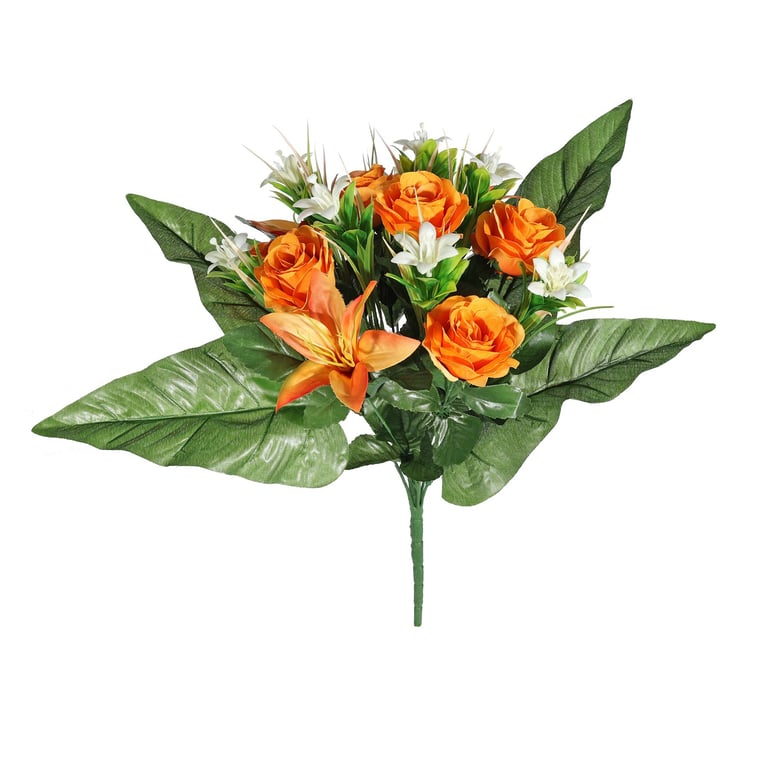 Pembroke Starflower Mixed Posy - Vibrant Orange Flower Arrangement for Home & Garden
