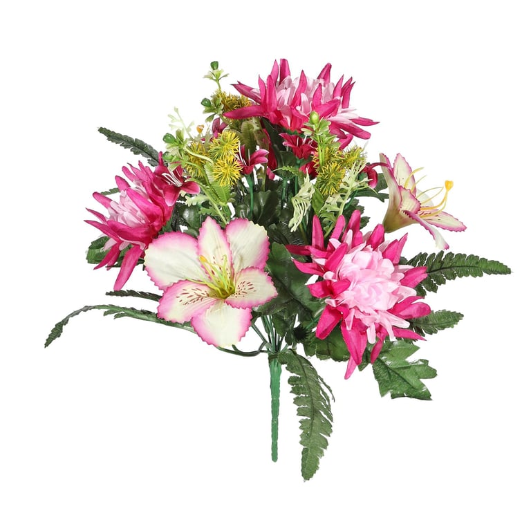 Pembroke Rose Alstroemeria Mixed Pink Floral Bunch - Long Lasting Garden Blooms for Home Decor