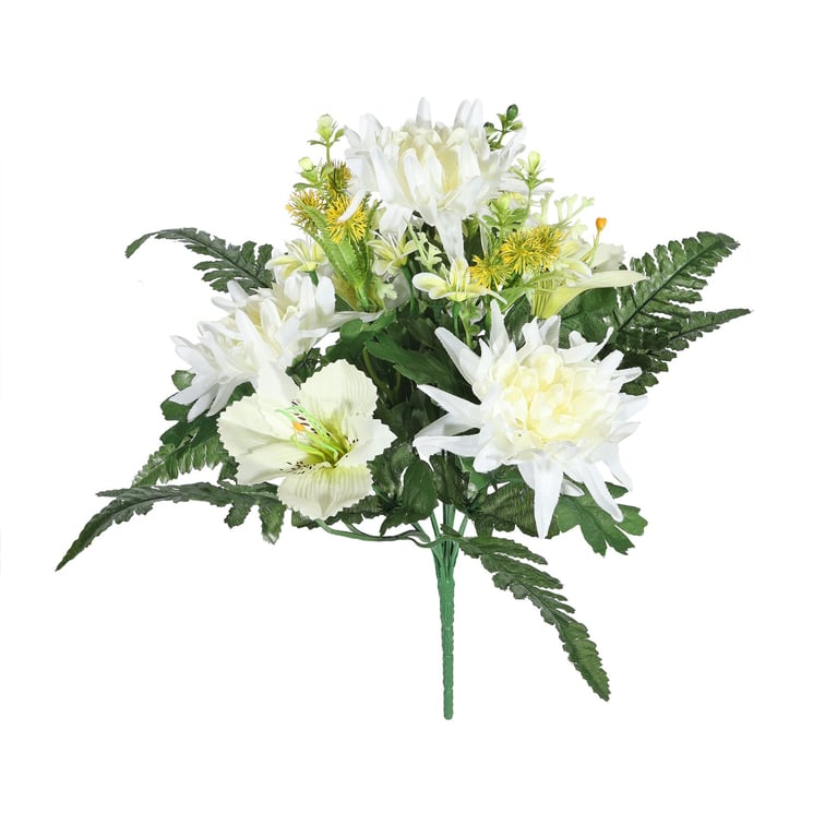 Pembroke Rose Alstroemeria Mixed Cream Flower Bunch for Home Garden Decoration