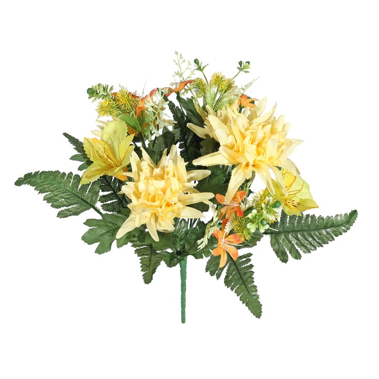 Pembroke Rose Alstroemeria Mixed Yellow Garden Flowers Bouquet
