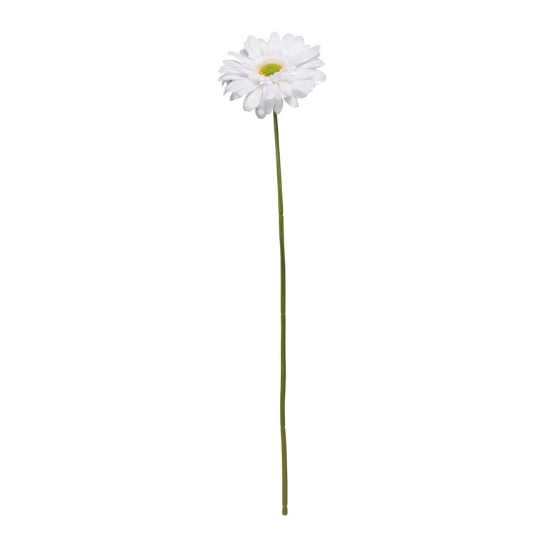 72cm White Gerbera Single Flower Arrangement - Home Decor Flowers & Centerpiece