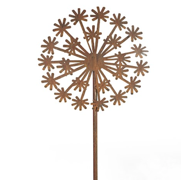 Flower Silhouette Stake - Elegant Garden Decoration and Outdoor Plant Marker