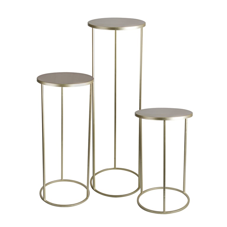 Indie Wedding Stands - Rustic Home Decor and Vintage Wedding Photography Props Set of 3