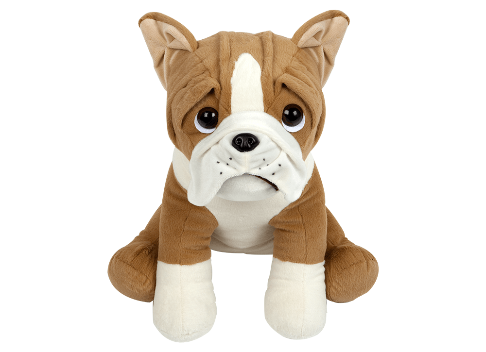 Bulldog Soft Toy - 50cm Large Plush Dog Toy, Cute and Cuddly Pet Companion