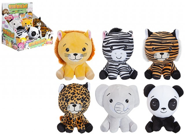5.5 Zoo Squishimi Soft Toy - Plush Animal Stuffed Friend for Toddlers