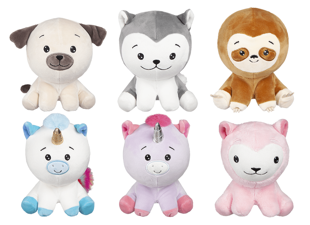 6 Inch Assorted Squishimi Soft Toys - Cute and Small Plush Toys for Kids