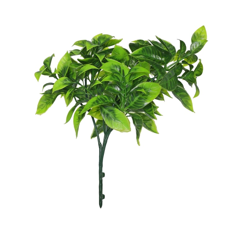 Green Pointy Bush - 25cm Outdoor Decoration Plant with Green Foliage for Home Garden Accent
