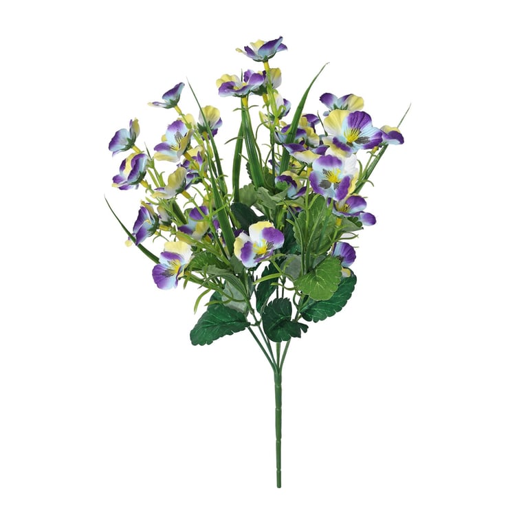 Purple Pansy Bush - 42cm Tall Perennial Flower for Home Garden Outdoor Decoration