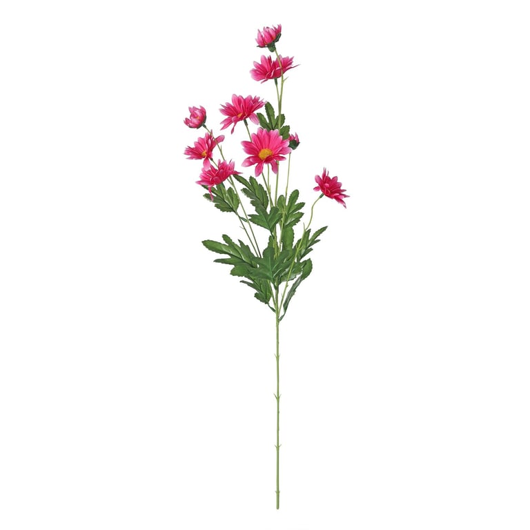 Cerise Wild Daisy Floral Spray - 84cm Home Decor Room Freshener