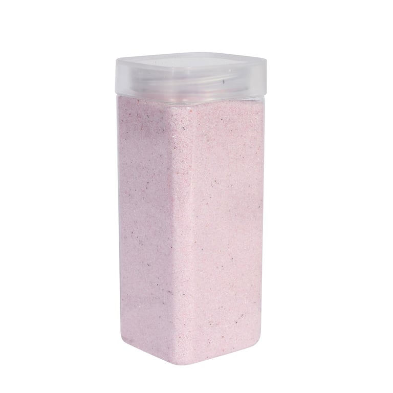 Light Pink Sand in Square Jar - 800gr Home Decor Ocean Theme Decoration