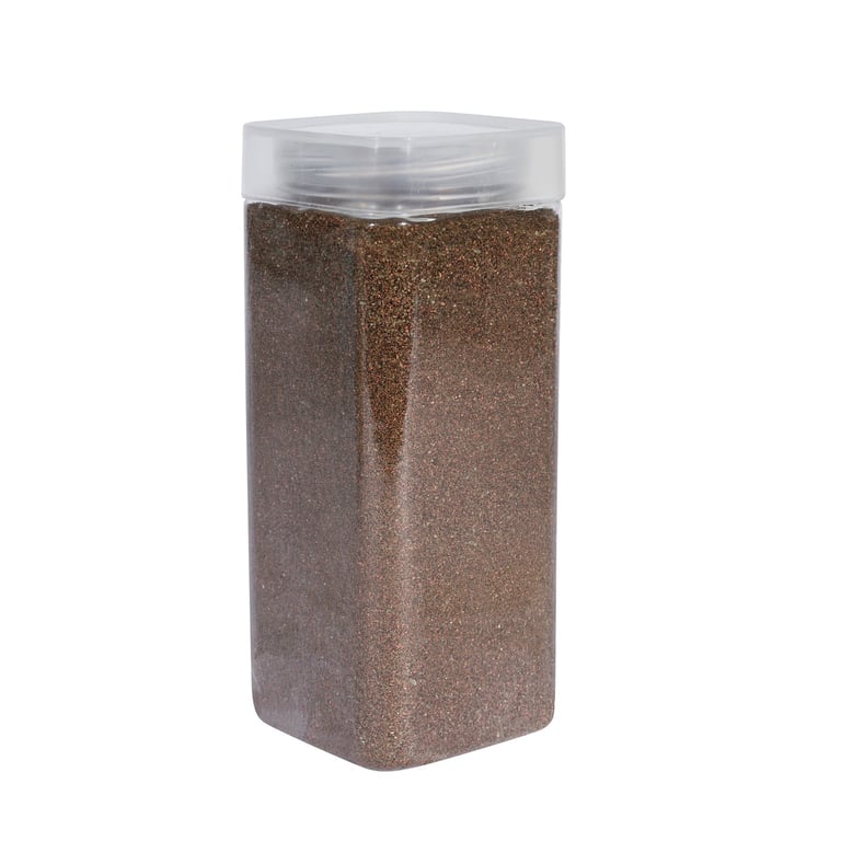Copper Sand in Square Jar - Decorative Landscaping Supplies for Home & Garden