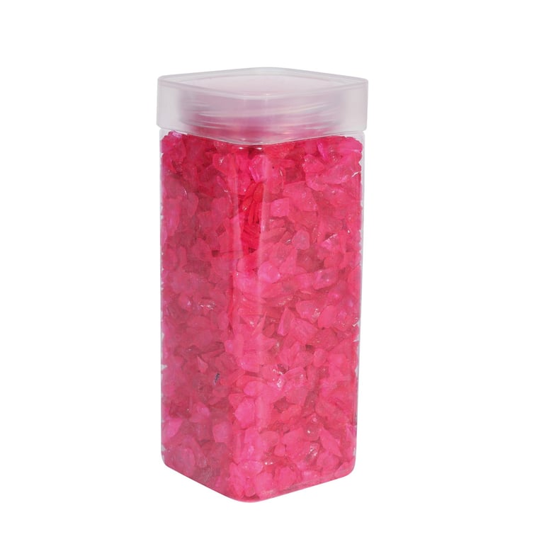 Fuchsia Glass Pebbles - Decorative Stones for Home & Garden Decor