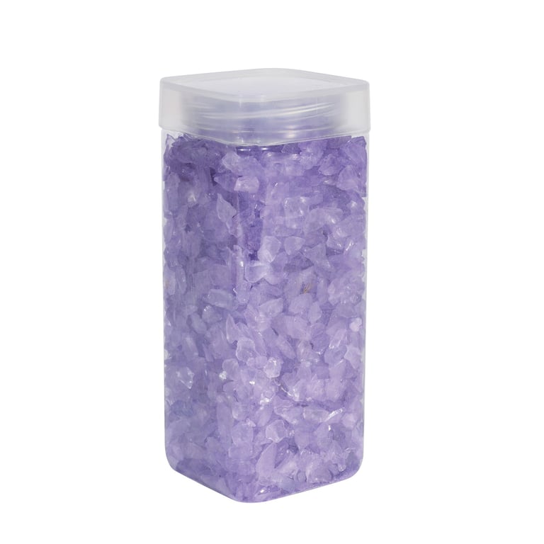 Purple Glass Pebbles 5-8mm Decorative Stones (750gr) - Aquarium & Home Garden Gravel