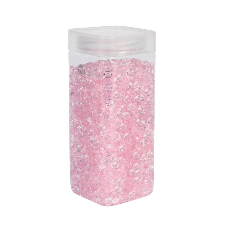 7mm Pink Plastic Beads - Craft Beading Supplies for Home Decor & Jewelry Making (330g)