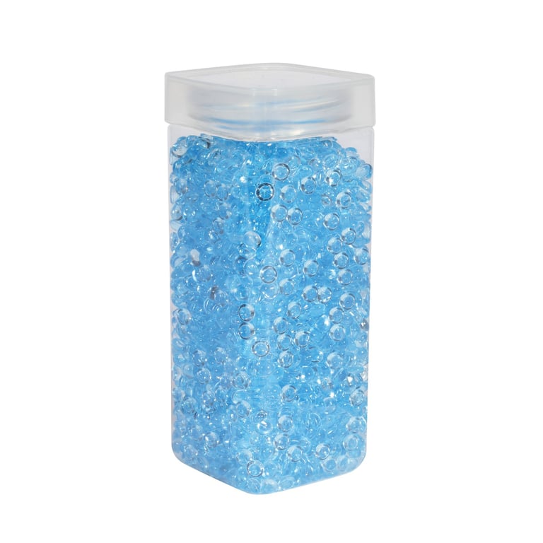 7mm Light Blue Plastic Beads - Crafting and Jewelry Making Supplies