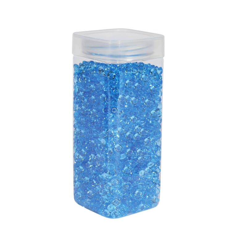7mm Plastic Blue Beads - High-Quality Beading Supplies for Jewelry Making and Home Decor