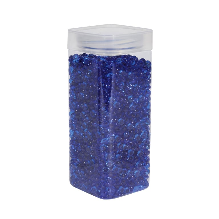 7mm Dark Blue Plastic Beads - Perfect for Home Decor & Jewelry Making Projects