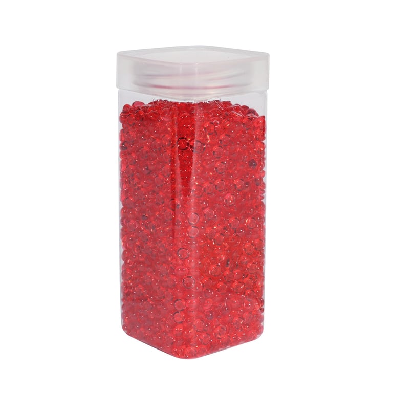 7mm Red Plastic Beads - Craft & Jewelry Making Supplies (330g)