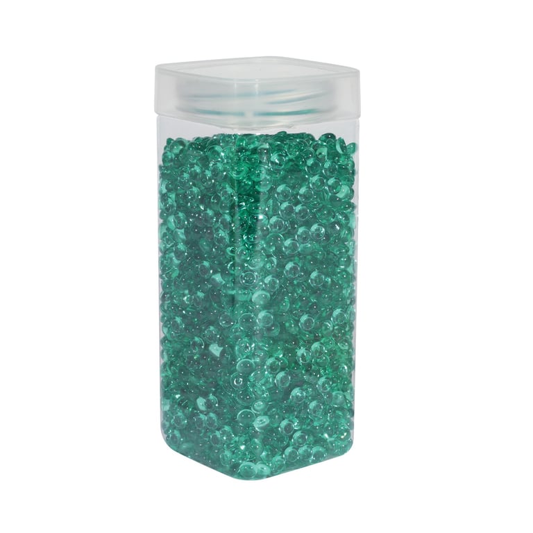 7mm Dark Green Plastic Beads - 330g Home Decor and Jewelry Making Craft Supplies