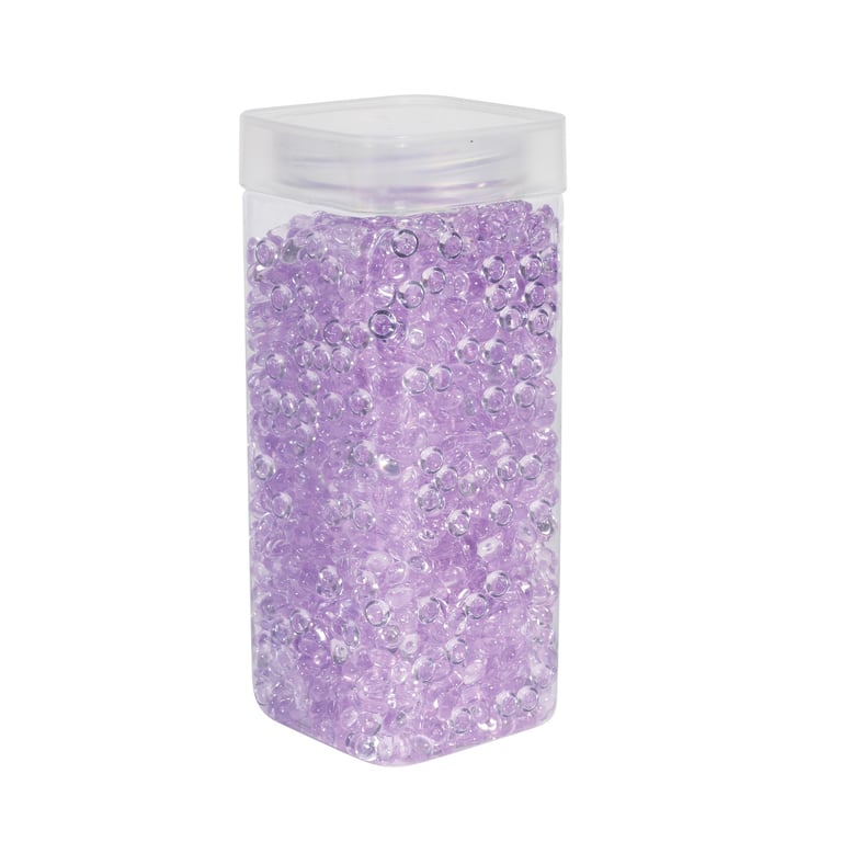 7mm Plastic Lavender Beads - Decorative Craft Supplies for Home and Garden Decoration