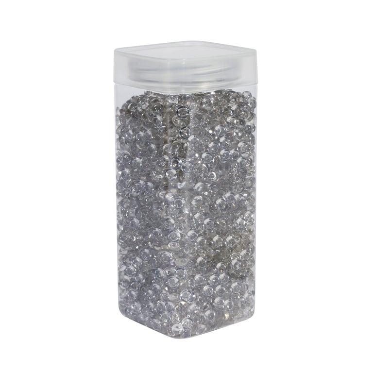 7mm Light Grey Plastic Beads - Perfect for Home Decor and Jewelry Making