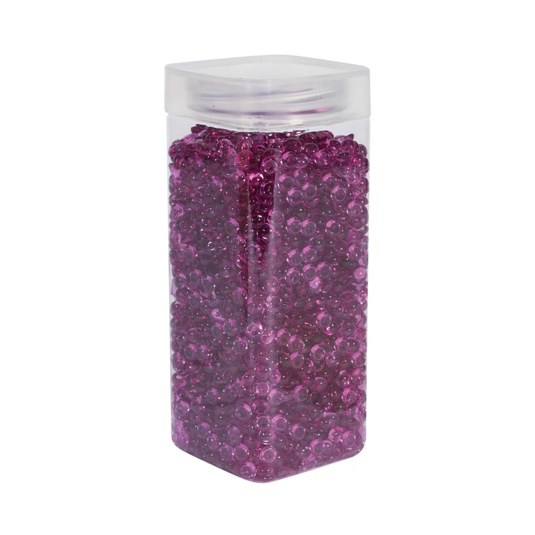 Dark Purple 7mm Plastic Beads - Home Decor and Jewelry Making Supplies