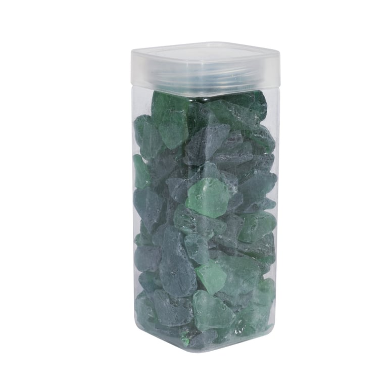 Natural 10-20mm Green Sea Glass for Home Decor and Beach Decor (750g)