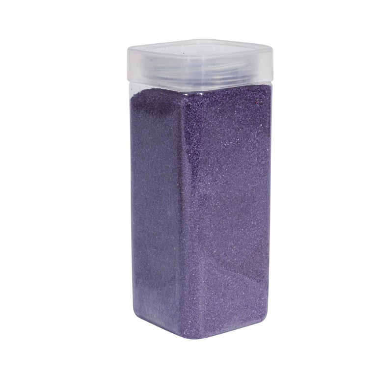 Purple Sand Square Jar - 800gr Indoor Decorative Accent for Home & Garden