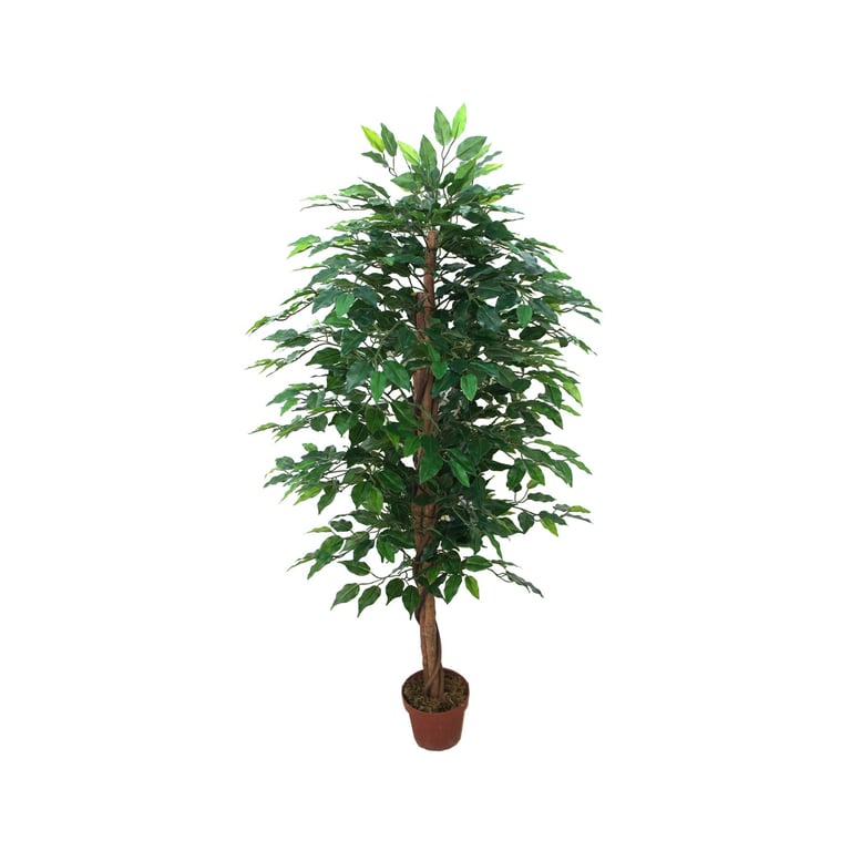 Artificial Ficus Tree 145cm - Indoor Office Plant Decor with Greenery for Living Room
