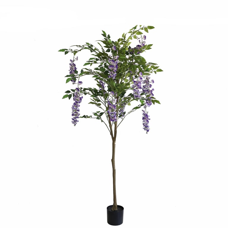Artificial Purple Wisteria Tree - 160cm Indoor Decoration for Home and Garden