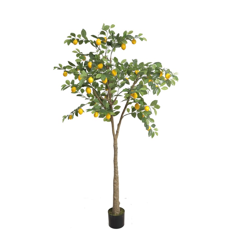 Artificial 200cm Lemon Tree - Realistic Home Decor Indoor Plant