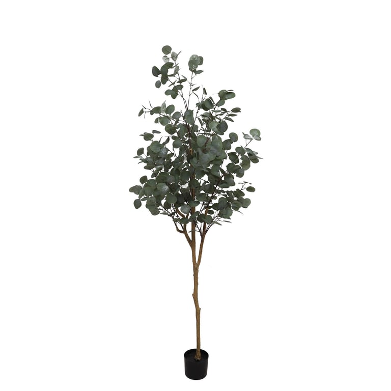 Large Artificial Eucalyptus Tree - 185cm Home Decor Indoor Plant