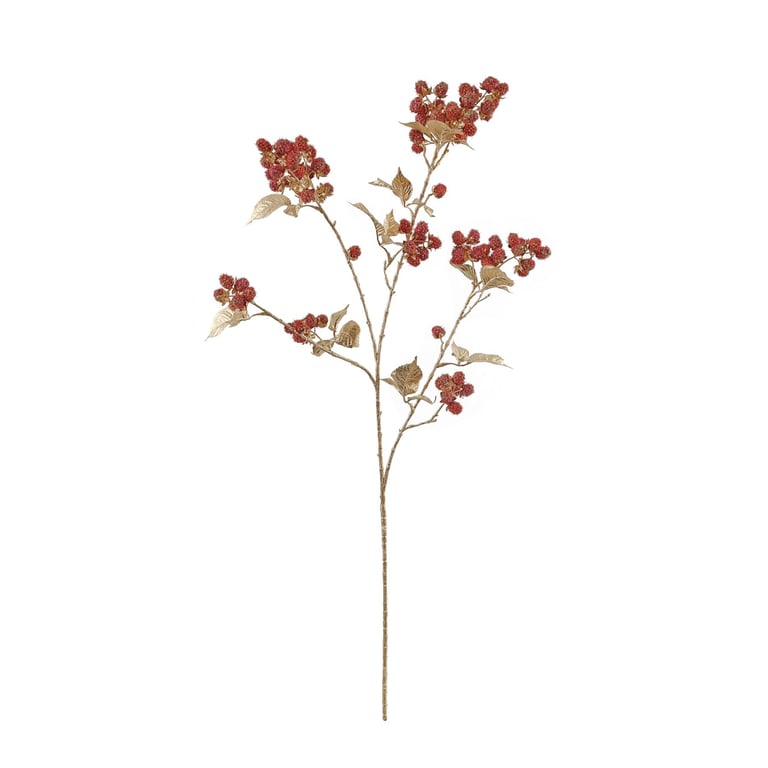 Dark Red Mulberry Home Decor Spray - Rustic 107cm Length Interior Design Finish