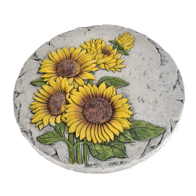 Sunflower Decorative Stone - Beautiful Garden and Home Accent Stones