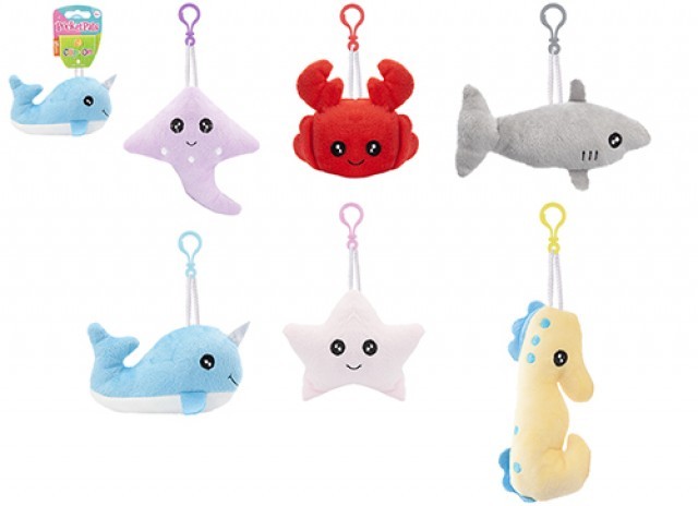 Assorted Sea Life Clip On Decorations - Ocean Themed Wall Hanging and Kitchen Decoration