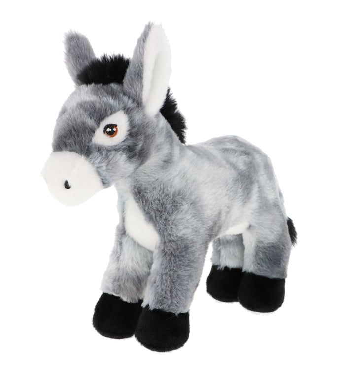 Keeleco 25cm Donkey Figurine - Indoor/Outdoor Home Decor Statue for Kids and Garden Decoration