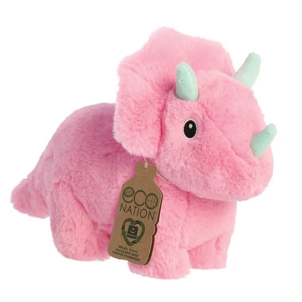 Eco Nation Trix Triceratops 8 Eco-Friendly Durable Plush Toy for Kids