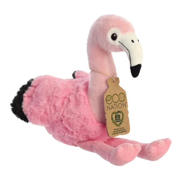 Eco Nation Flamingo 9.5 inch Eco Friendly Home Decor Statue