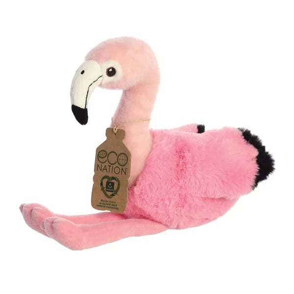 Eco Nation Flamingo 9.5 inch Eco Friendly Home Decor Statue