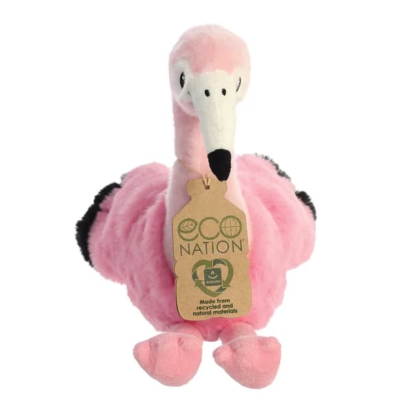Eco Nation Flamingo 9.5 inch Eco Friendly Home Decor Statue