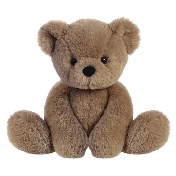 Avery Bear - Taupe Soft Plush Comfort Blanket Stuffed Animal Home Decor Gift