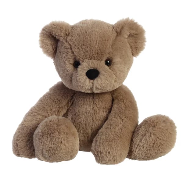 Avery Bear - Taupe Soft Plush Comfort Blanket Stuffed Animal Home Decor Gift