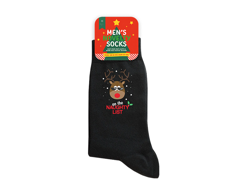 Mens Novelty Christmas Socks - Funny Holiday Gift Ideas