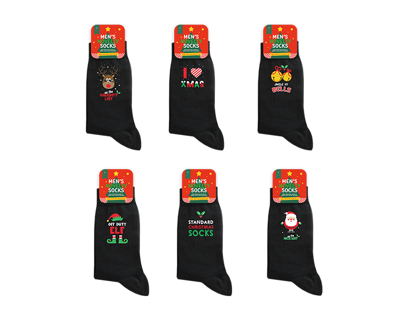 Mens Novelty Christmas Socks - Funny Holiday Gift Ideas